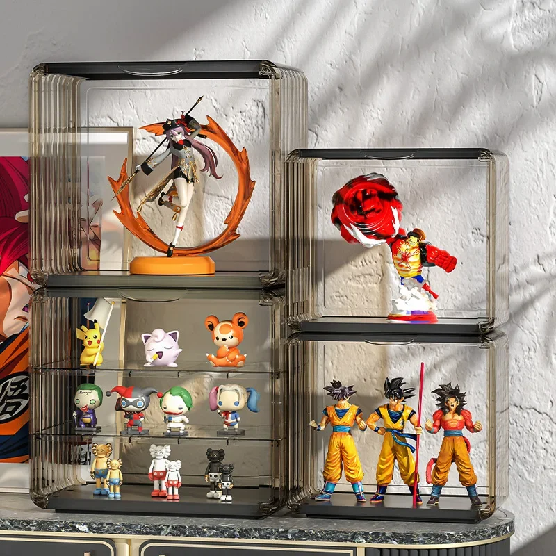 Magnetically Blind Box Storage Rack Action Figures Cabinet Landscaping Box Mystery Box Dolls Display Casetoys Acrylic Organizer