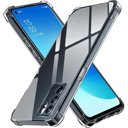 Shockproof Clear Case For Oppo Reno 12 11 F 10 5G 5 6 7 8 Lite Pro Plus Cover 8T 4G Case Crystal Soft TPU Transparent Dustproof