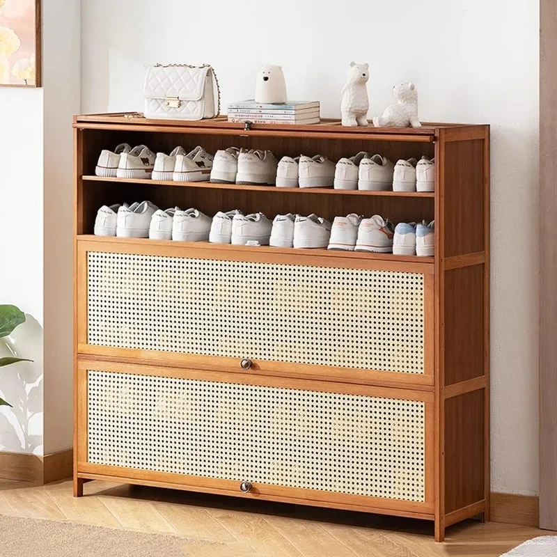 

Creative Minimalist Shoe Cabinet Organizer Wooden Narrow Vertical Fashion Shoe Shelf Designer Gabinete Ornaments Home Decor