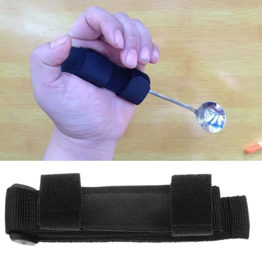 

1 шт., посуда для пациентов, пожилых людей с ограниченными возможностями, держатель для манжет, ремень, эластичная помощь в еде, манжеты, ложки, вилки, фиксирующий нож, нейлоновая лента