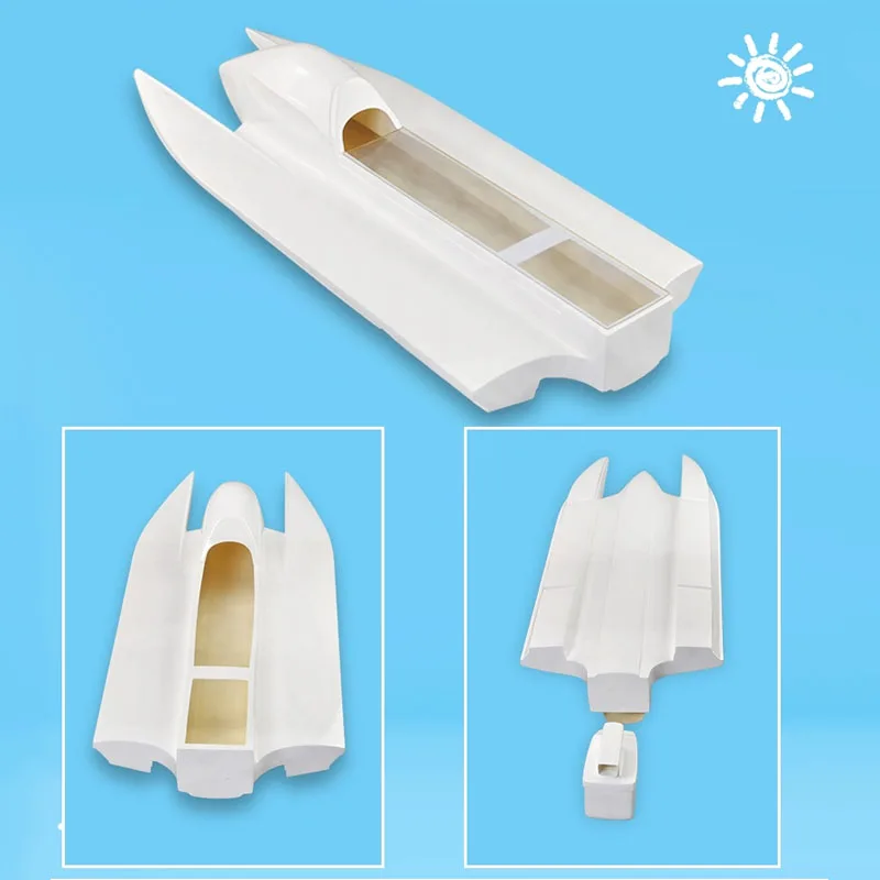 RC motorboat F1 hull remote control boat model accessories racing speedboat model toy boat fiberglass hull