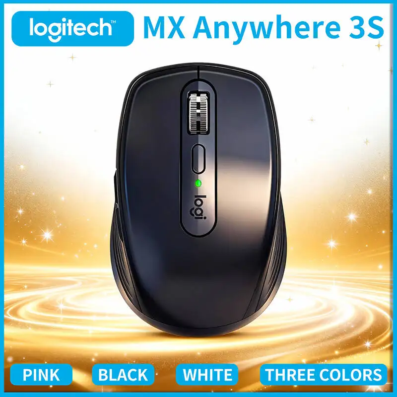 

Эргономичная мышь Logitech MX Anywhere 3S — стекло с разрешением 8000 точек на дюйм, бесшумный щелчок, прокрутка MagSpeed, синхронизация 3 устройств для офиса