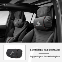 Soft Leather Car Seat Headrest Neck Pillow Lumbar Support Cushion For Mercedes Benz A B C E Class W205 W203 C180 C300 W201 W210