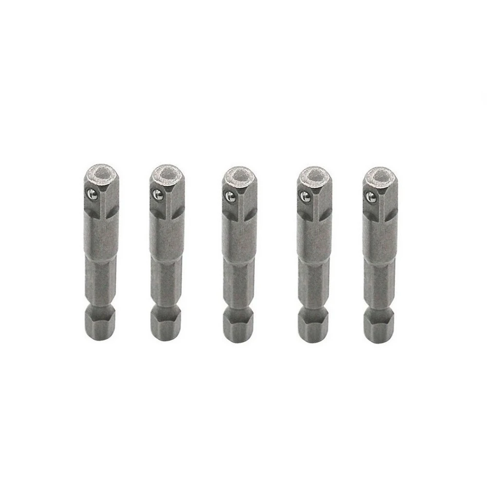 5 قطعة محمل كروي زنبركي محول مأخذ التوصيل 1/4 عرافة عرقوب إلى 1/4 محرك مربع للطبطبات التغيير السريع