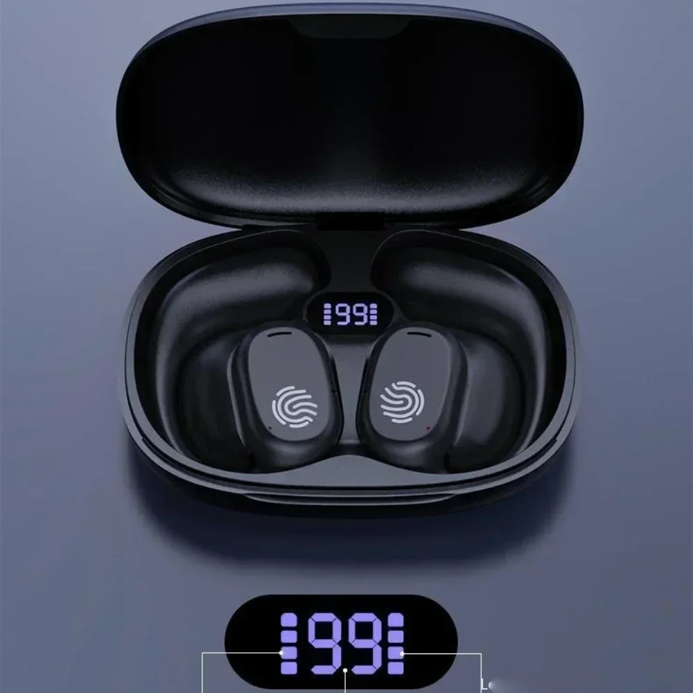 لينوفو سماعات توصيل العظام الرياضة بلوتوث 5.3 سماعات أذن لاسلكية HiFi 9D ستيريو مقاوم للماء TWS التحكم باللمس إلغاء الضوضاء