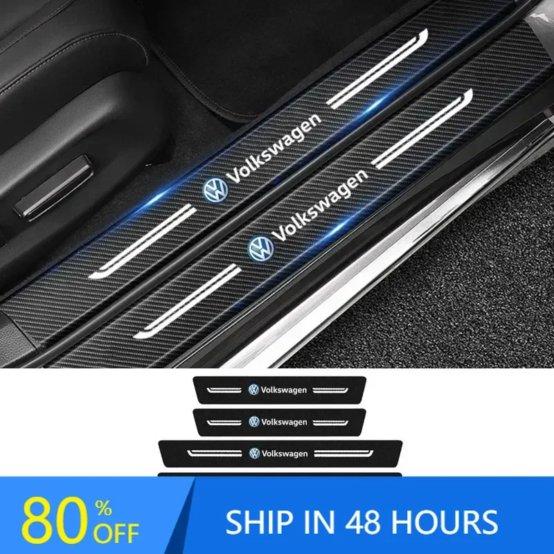 

Наклейка-защита порога двери и бампера багажника для автомобилей VW Volkswagen Passat, Tiguan, Golf, Bora, Jetta S, модель 2026 года, хит продаж