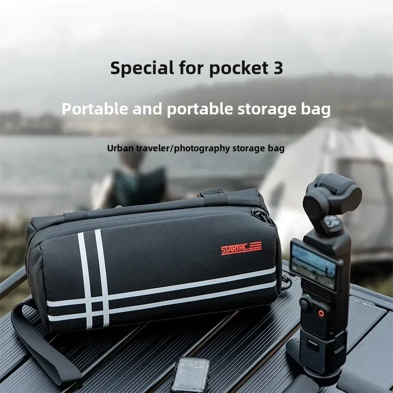 Bolsa de transporte para STARTRC DJI Pocket 3 Diseño Estuche de fotografía portátil liviano para accesorios al aire libre