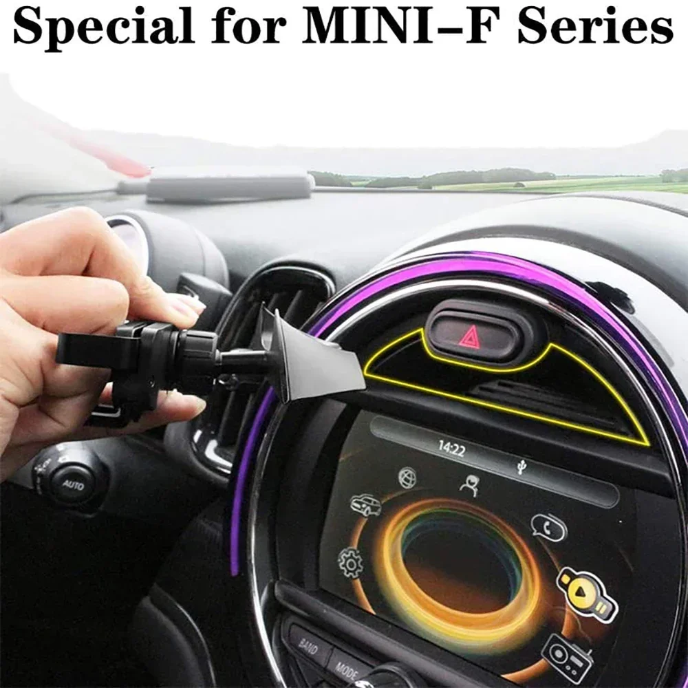 Mobile Phone Holder for Mini Cooper S Jcw One F54 F55 F56 F57 F60, Special Navigation Mobile Phone Holder for Central Control