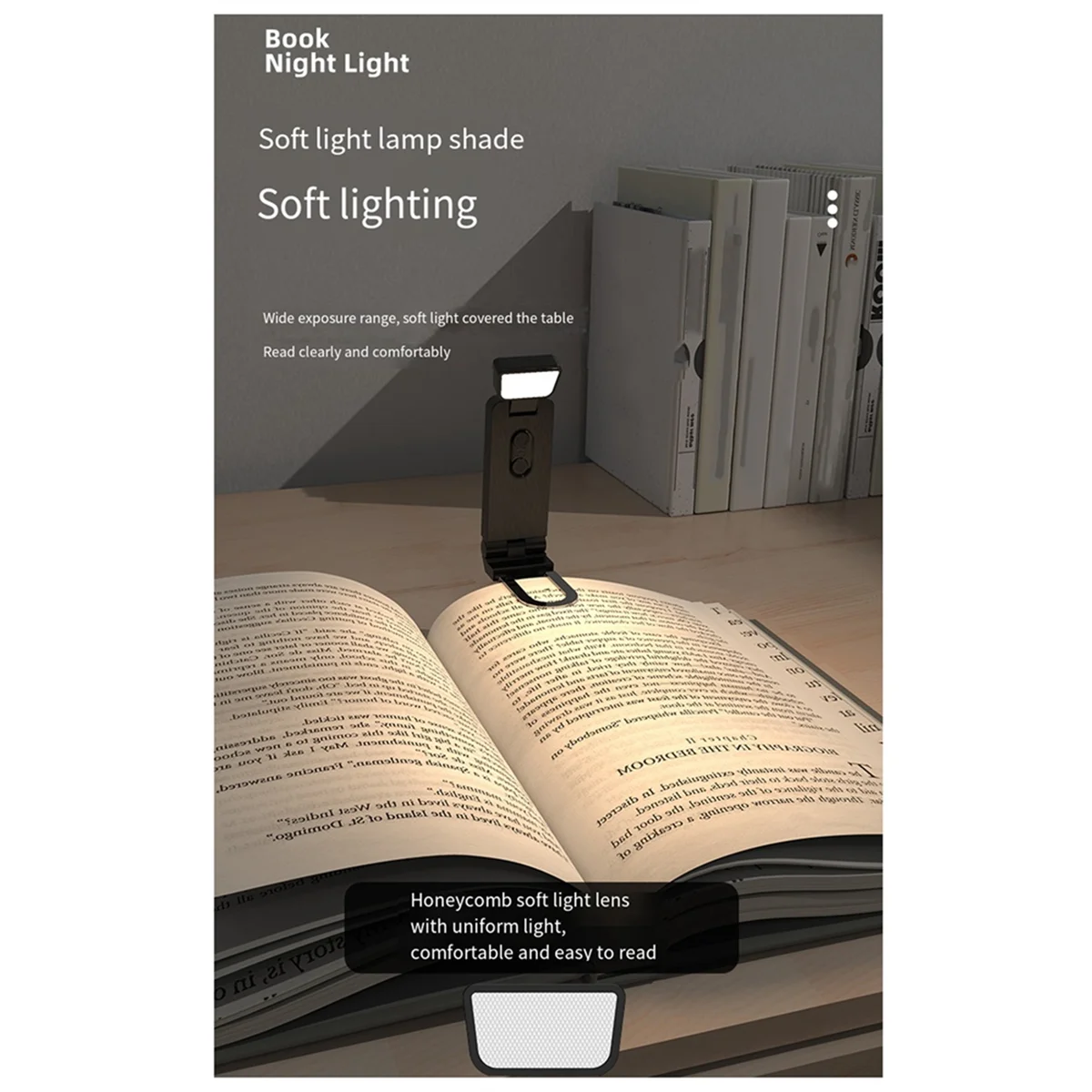 A92P 500mah Mini Leselicht Multifunktionale Lade Studentenwohnheim Studie Nachtlicht Tragbare Clip Lesezeichen Licht A