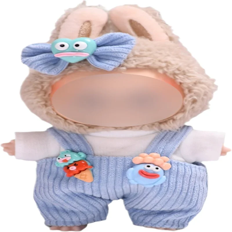 

Clothing for 17 cm Labubu Doll, Labubu Doll Accessories, without Doll, Cute Doll Clothes, DIY Gift, 1 Hat, 1 T-Shirt, 1 Romper,