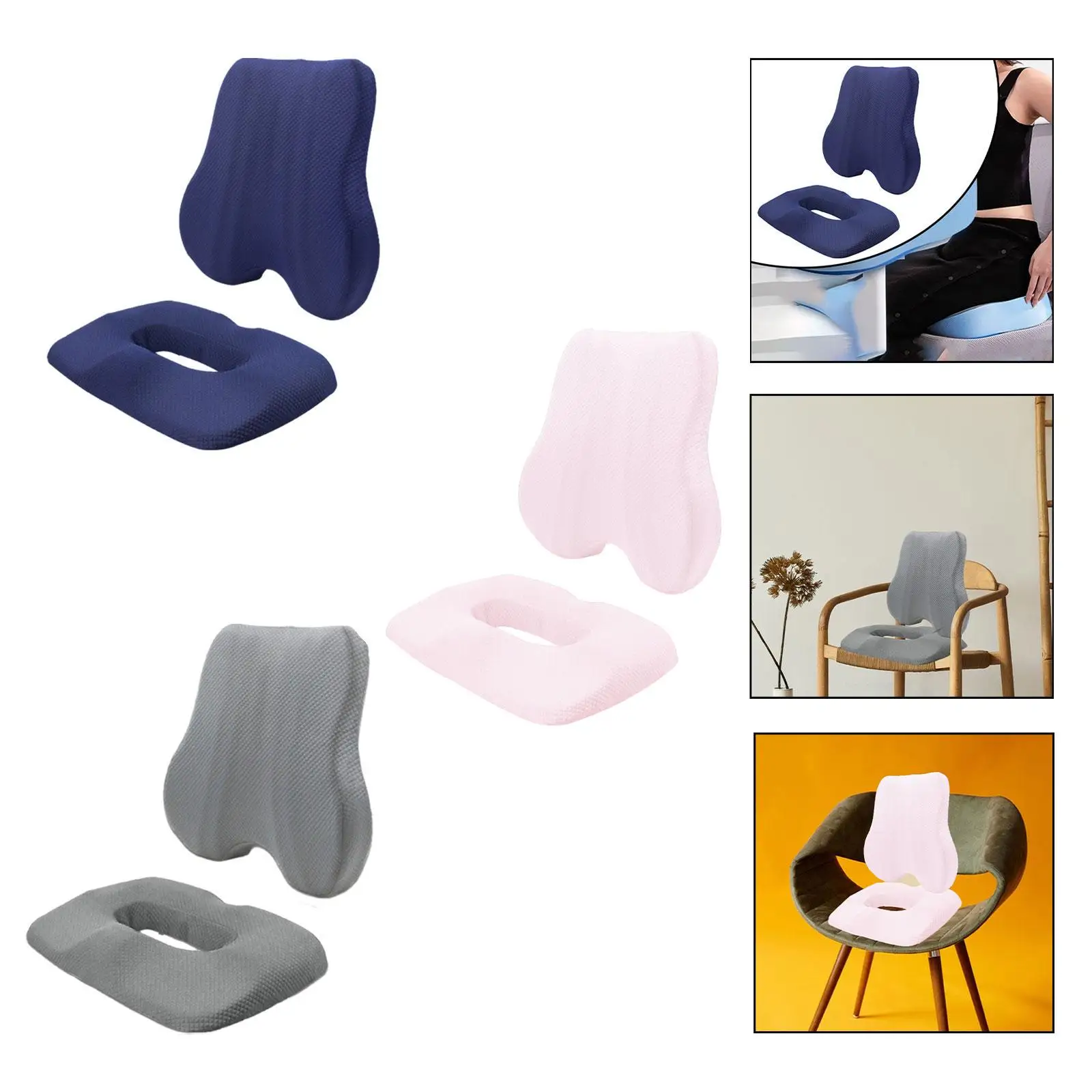 

Подушки для спинки и сидений, противоскользящая подушка для офисного стула для поездок