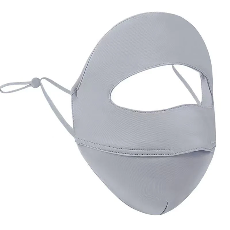 

Summer Full Cover Face Mask Sunscreen Mask Ice Silk Uv Protection Breathable Face Shield Sunshade Cycling