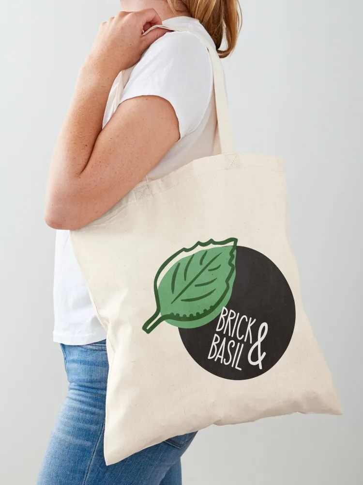

Brick & Basil - Leverage Food Truck Logo Tote Bag shopping cart bags handbag Women's shopping bag Woman shopper bag