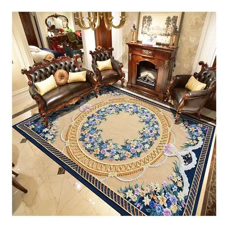 Hot Sale Traditional Custom Carpet Water Absorbing Area Rug Cotton Backing Non Slip Living Room