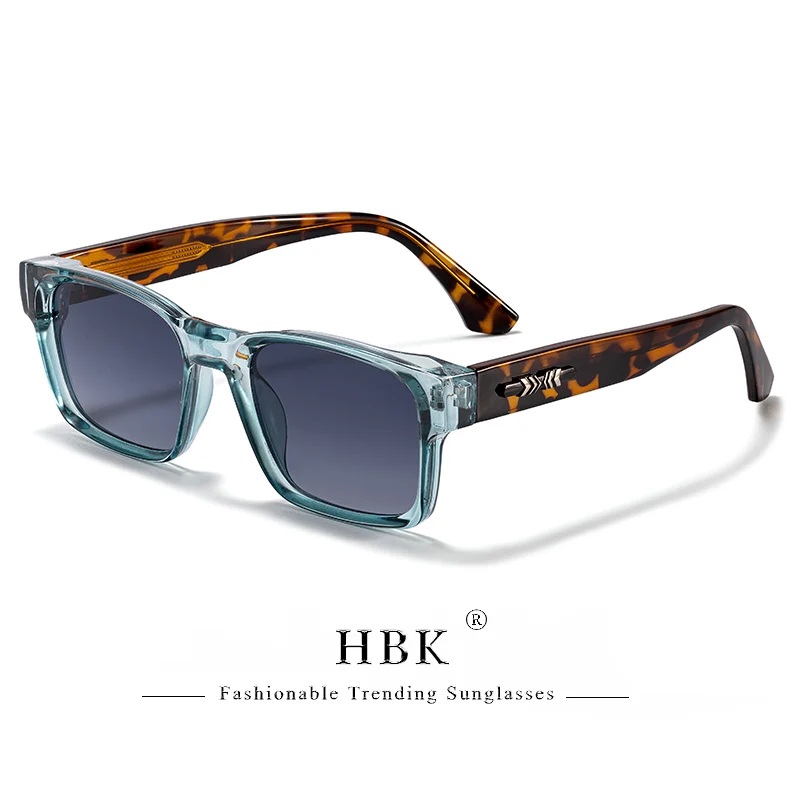 1/2/3 قطعة HBK بالجملة الرجال النظارات الشمسية إطار سميك موضة مربع التدرج عدسة نظارات شمسية للصيف في الهواء الطلق حفلة الشاطئ