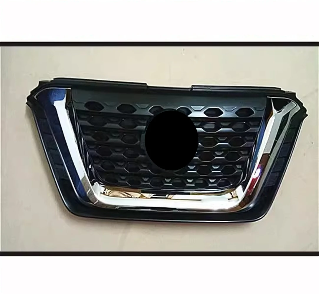 Car Front Bumper Grill Mask Radiator Grille for 17-21 Nissan Kicks