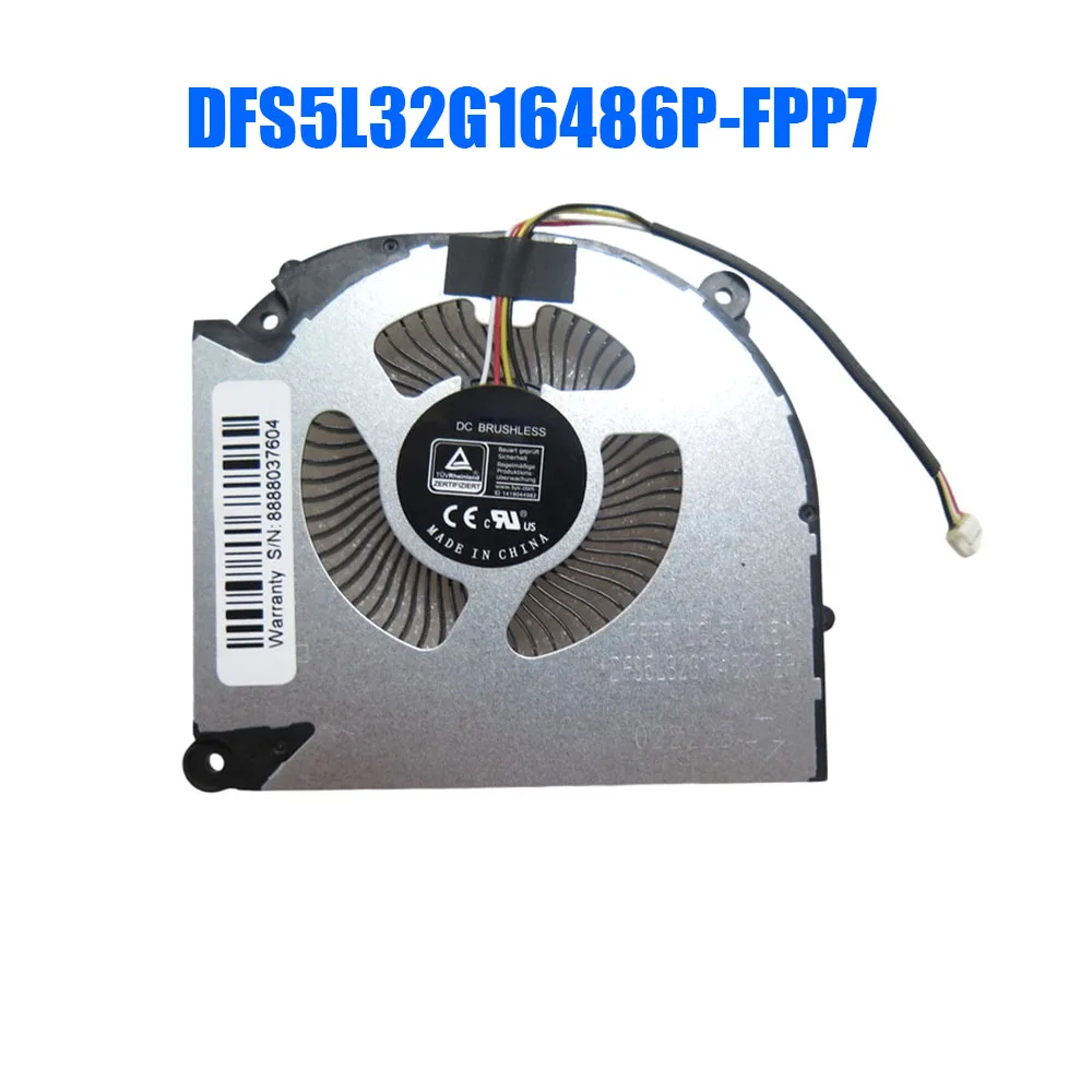 

Новый вентилятор охлаждения для ноутбука DFS5L32G16486P-FPP7 DFS5K22305283Q-FPP6, 0.5A, 4PIN, 4 линии