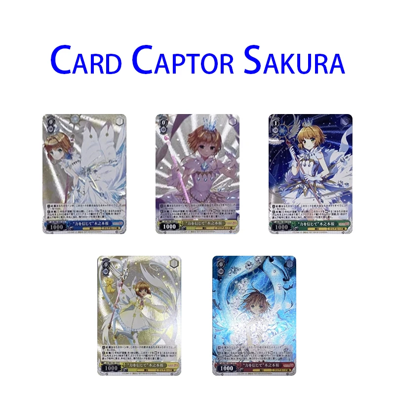 

5Pcs/set Card Captor Sakura Anime Characters Kinomoto Sakura Board Game Card Homemade Collection Card Kids Toys Christmas Gift