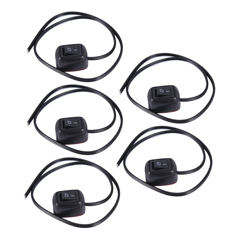 5X Car DIY Switch Water Drop Shape Button Switch OFF/ON DC 12V For Fog Lights, DRL, LED Light Bar, Etc