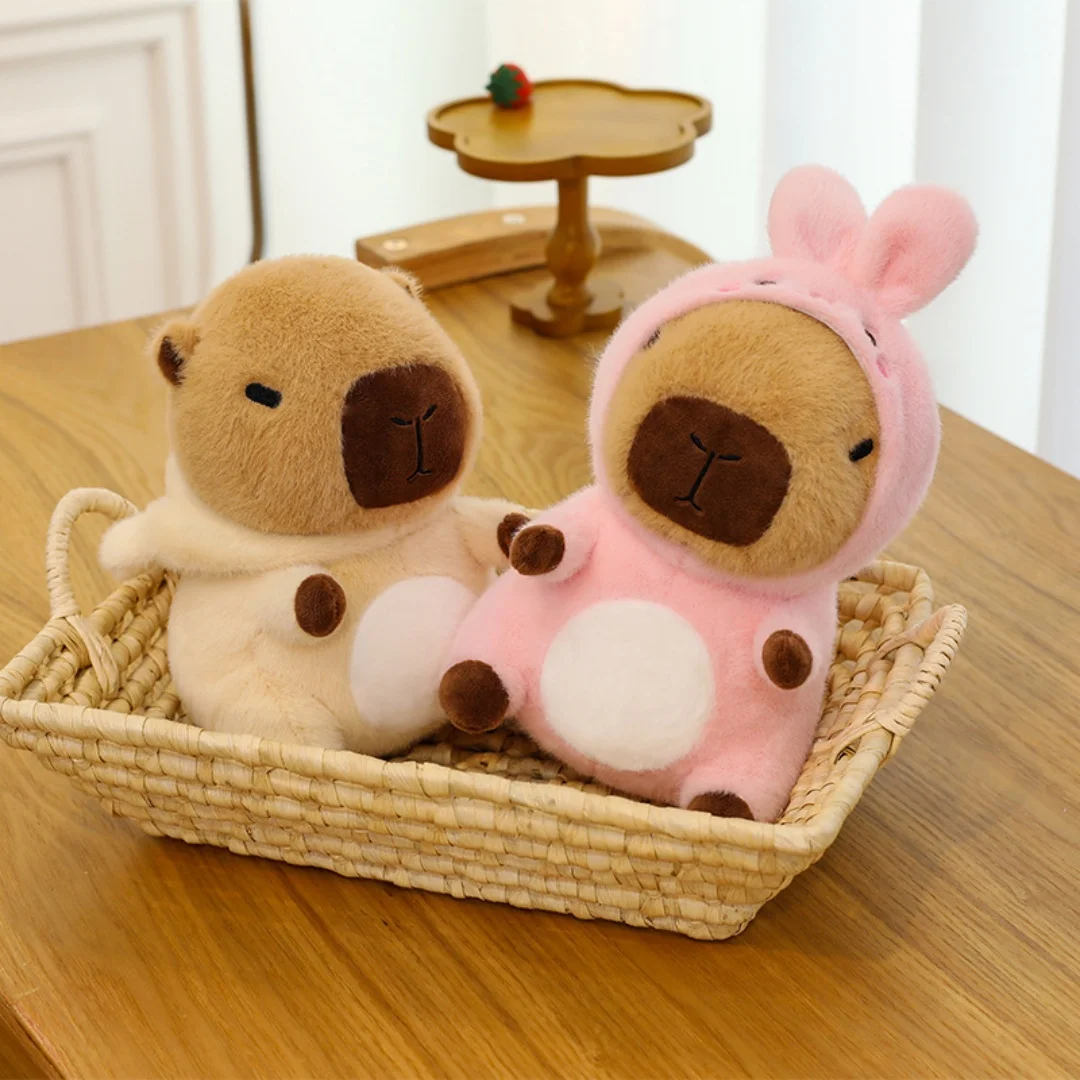 1pcs25cm transformez en capybara poupée kapibala peluche poupée machine poupée saint valentin cadeau mariage lancer peluche jouet