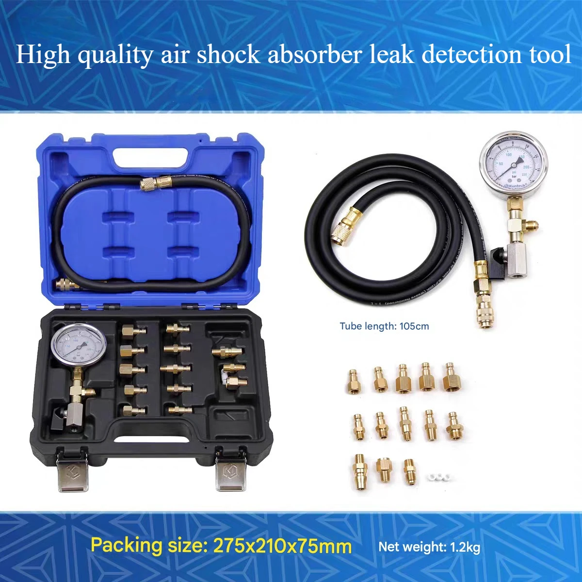 

Applicable to BMW, Mercedes-Benz, Volkswagen, Audi, Porsche air suspension shock absorber detection leak detection tool