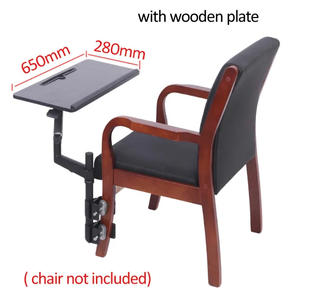 OK5110 Laptop Gas Spring Stand Keyboard Mouse Tray Foldable Adjustable Office Chair with Feeton Under Desk Multiple Function