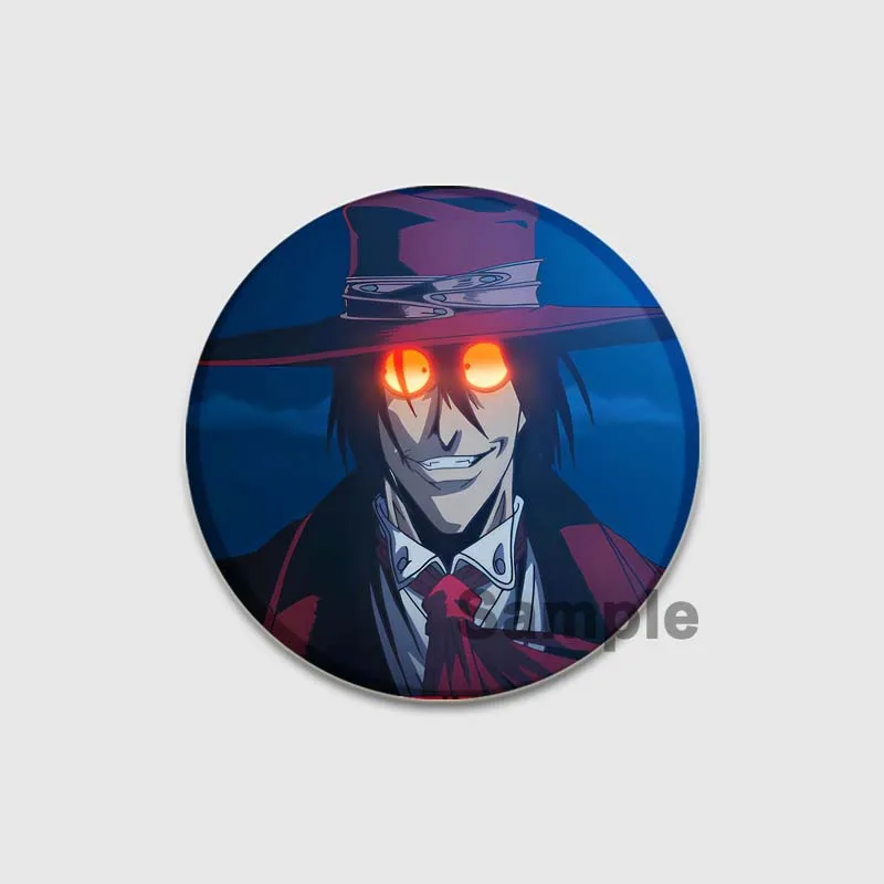 Anime Hellsing Ultimate Tinplate Soft Button Brooch Creative Badge