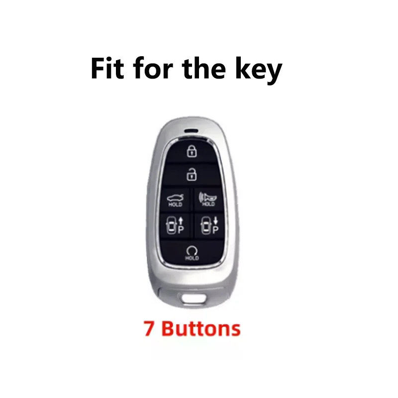 Fashion TPU 7 Buttons for Hyundai Sonata Nexo DN8 Santa Fe TM Tucson NX4 Staria Ioniq Remote Key Fob Case Cover Fob Accessories