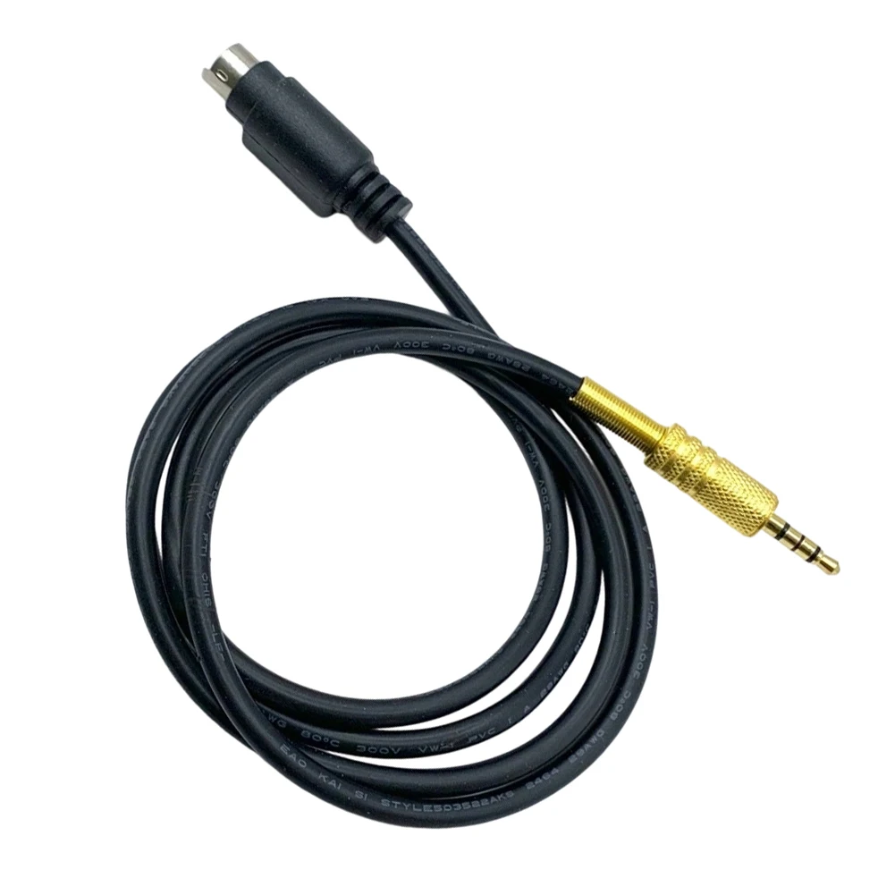 1M Audio Cable DIN 6-pin To 3.5mm Stereo Audio Converter Adapter Extension Wire Cord For FT-891/857/817/991/450D
