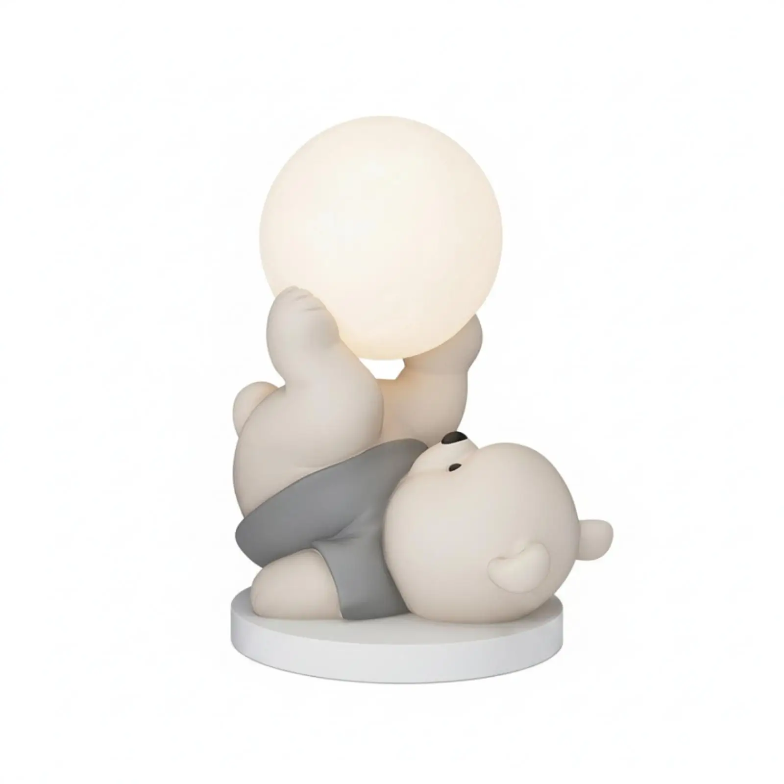 Night Light Tabletop Ornament with Lamp Decorative for Kids, Young Children, Bedside Table, Bedroom, Nursery