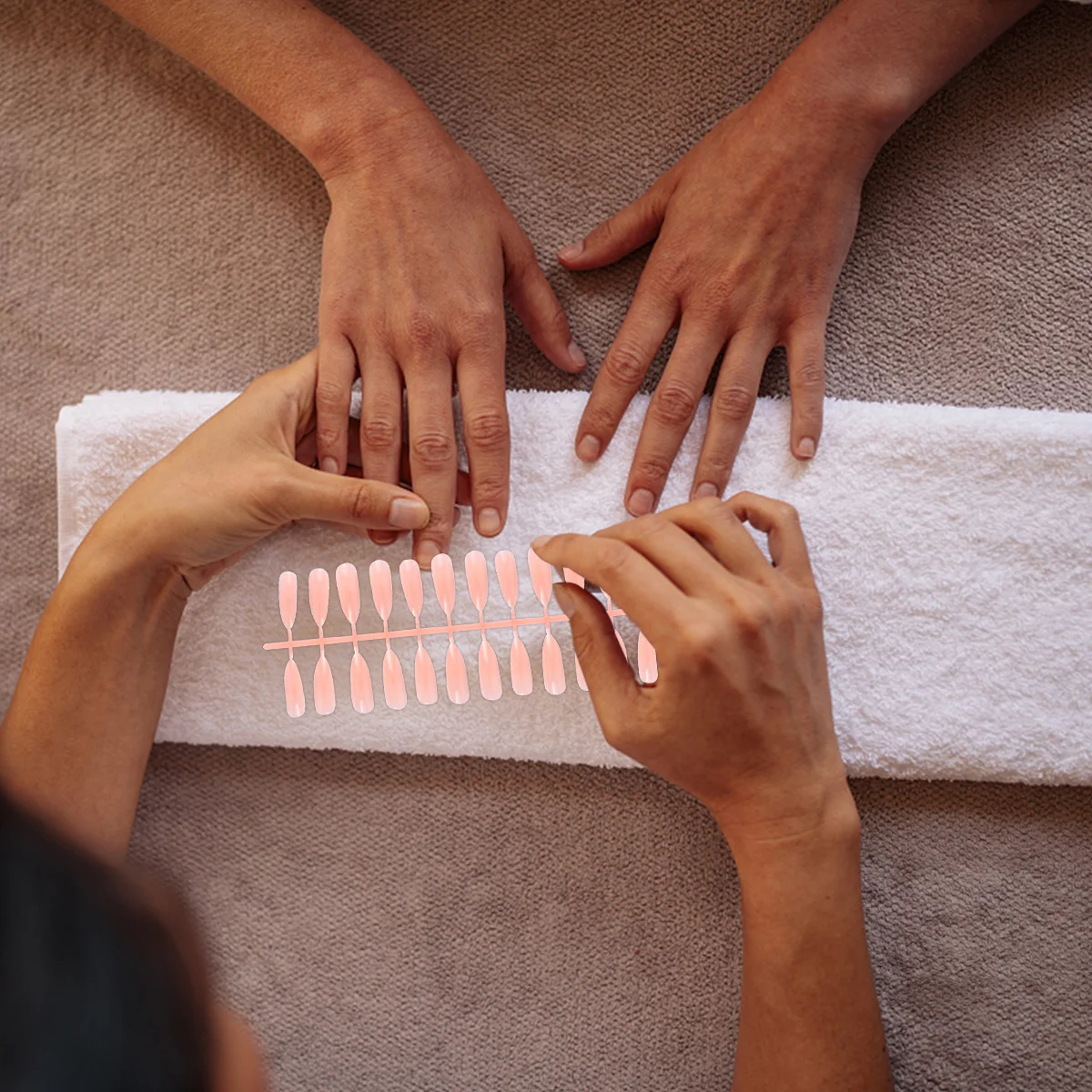 

72Pcs False Nail Full Cover Long Fancy Fake Nails for Women Fake Nail Decoration Holiday Party Long False Nails