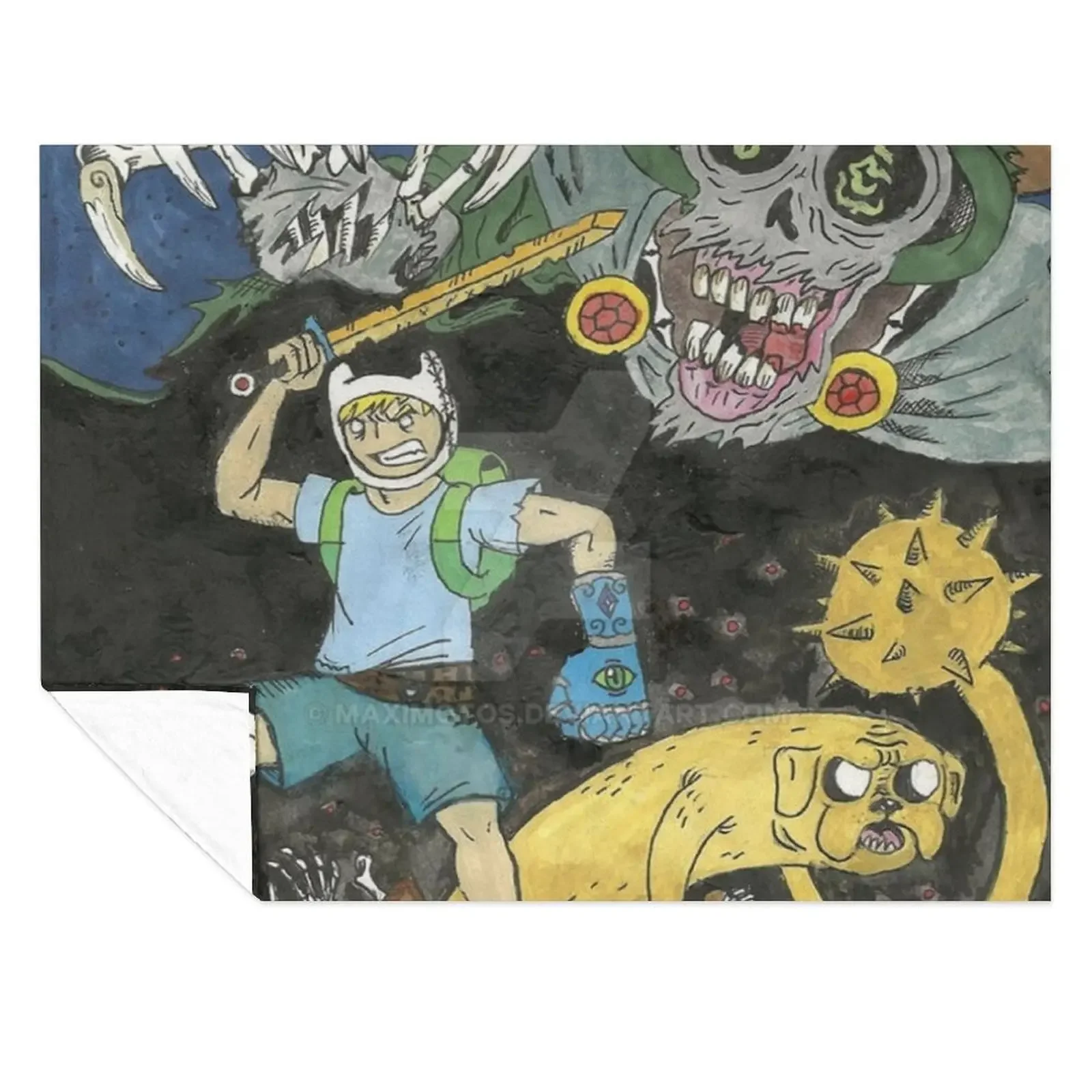 

adventure time -ART PRINT Throw Blanket Luxury Soft Plaid Summer For Sofa Thin Blankets