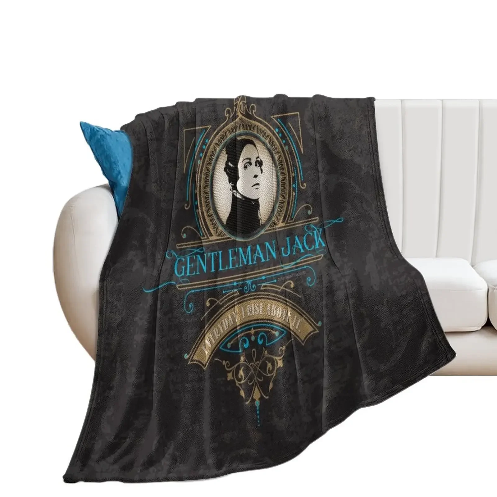 

Vintage Gentleman Jack Emblem Throw Blanket christmas gifts Thermals For Travel Blankets