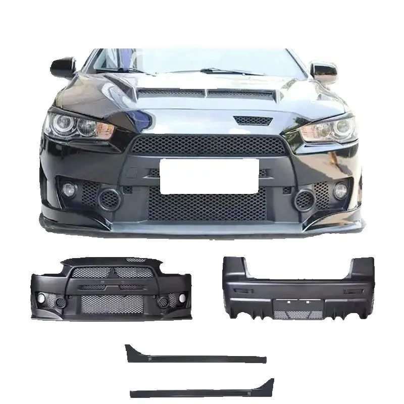 Car Bumper For Lancer Car Bodykit Front Bumper Rear Bumper Side Skirts For 2009-2015  Lancer To FQ Model customcustom