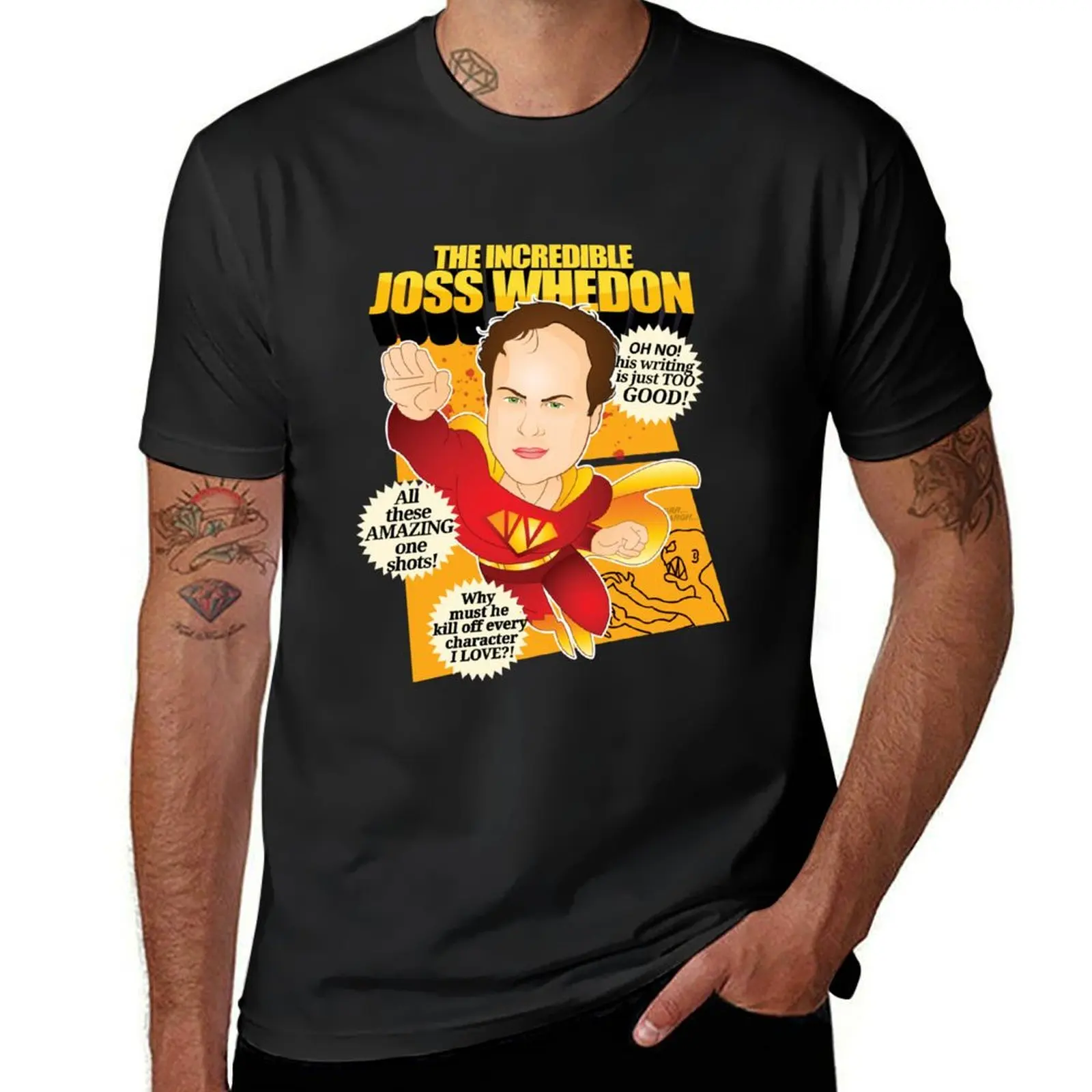 Joss Whedon T-Shirt quick drying customs mens funny t shirts