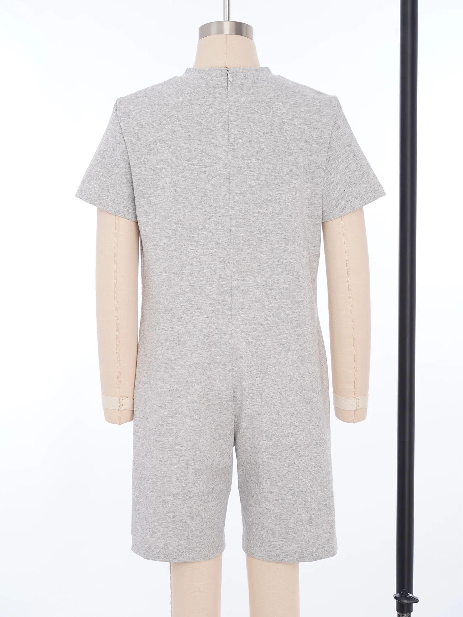 Bambini Ragazze Ragazzi Esigenze speciali Abbigliamento adattivo per bambini Tuta a maniche corte Tutina anti-striscia con accesso al tubo