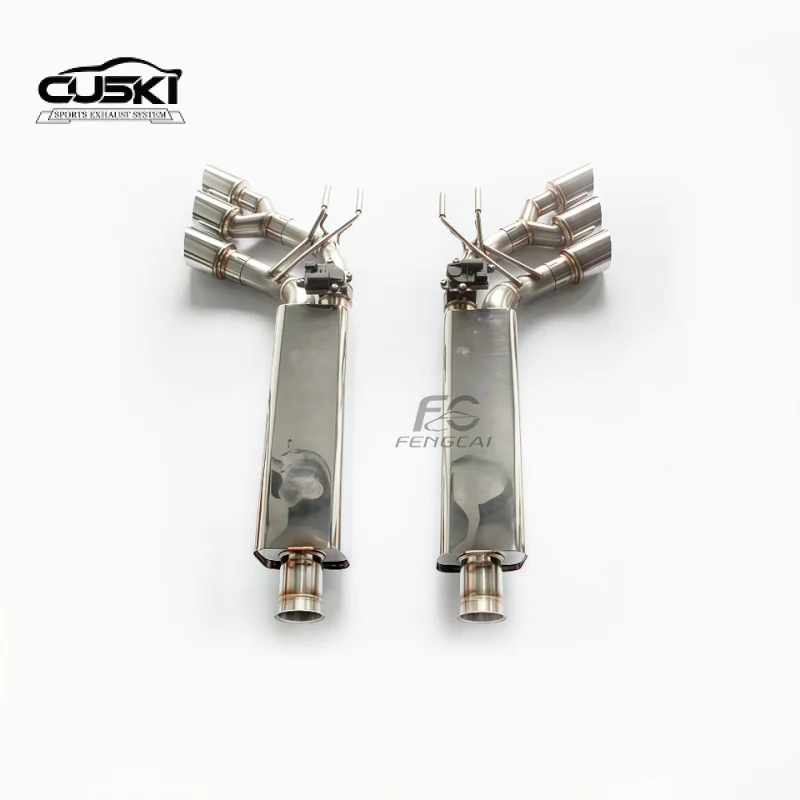 

Глушитель с клапаном Catback для Mercedes-Benz G63 2019+ W464, выхлопные трубы из нержавеющей стали, уменьшающие сопротивление выхлопных газов