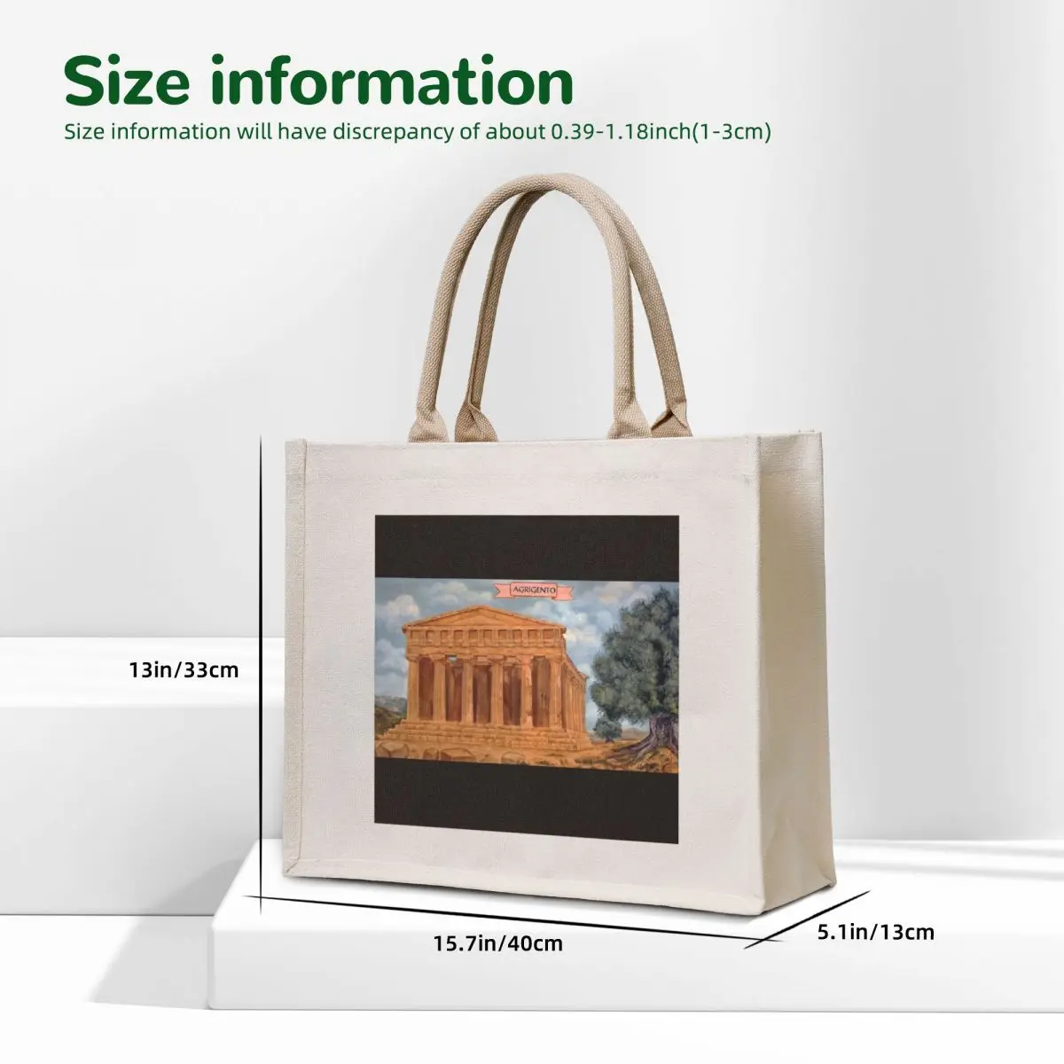 Mister Lilo - AGRIGENTO Bella Tote Bag personalized tote Portable shopping bag tote bags men