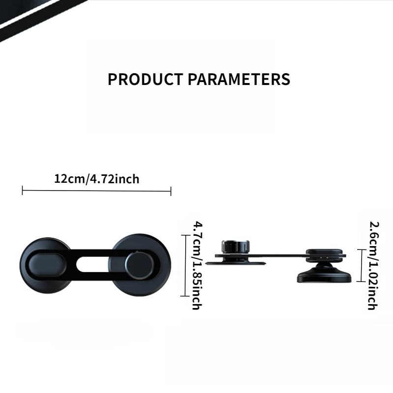 حامل هاتف مغناطيسي قابل للدوران مناسب لشاشة السيارة المغناطيسية Mac توسيع الكمبيوتر حامل معدني من سبائك الألومنيوم غير المرئي