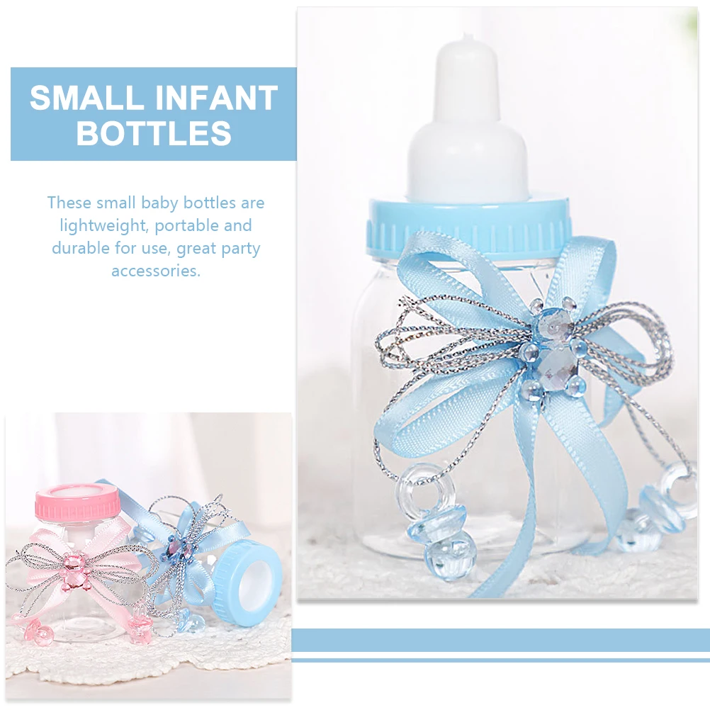 

12 Pcs Pink Baby Shower Boxes Milk Bottle Favors for Party Small Gifts Chocolate C ies Lightweight Portable newborn