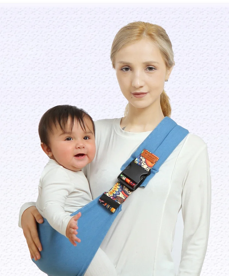 0-3 Years Newborn Baby Carrier Infant Horizontal Front Carrier Infant Waist Stool Children's Outdoor Simple One-Shoulder Carrier image 3