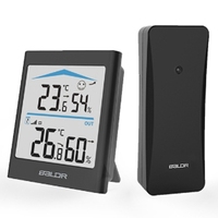 Baldr Digital LCD Weather Station Indoor Outdoor Trend Hygrometer Thermometer Wireless Remote Sensor Motion