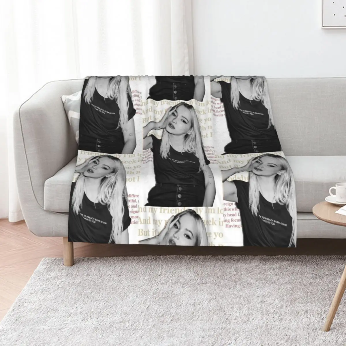 Dove Cameron - Bloodshot Throw Blanket Comforter Softest Luxury Brand Luxury Designer warm winter Polar Blankets