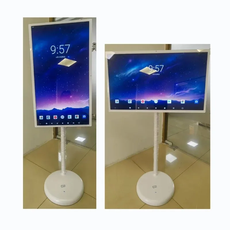 21Inch  Capacitive Touch  Swivel Screen Floor Stand Kiosk Universal Serial Bus