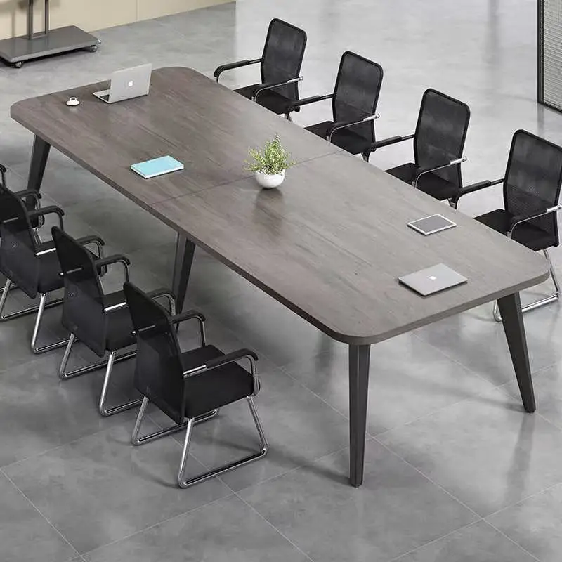 Modern Conference Table Long Simple Meeting Room Table Training Workbench Bar Office Desk and Chair Set Combination
