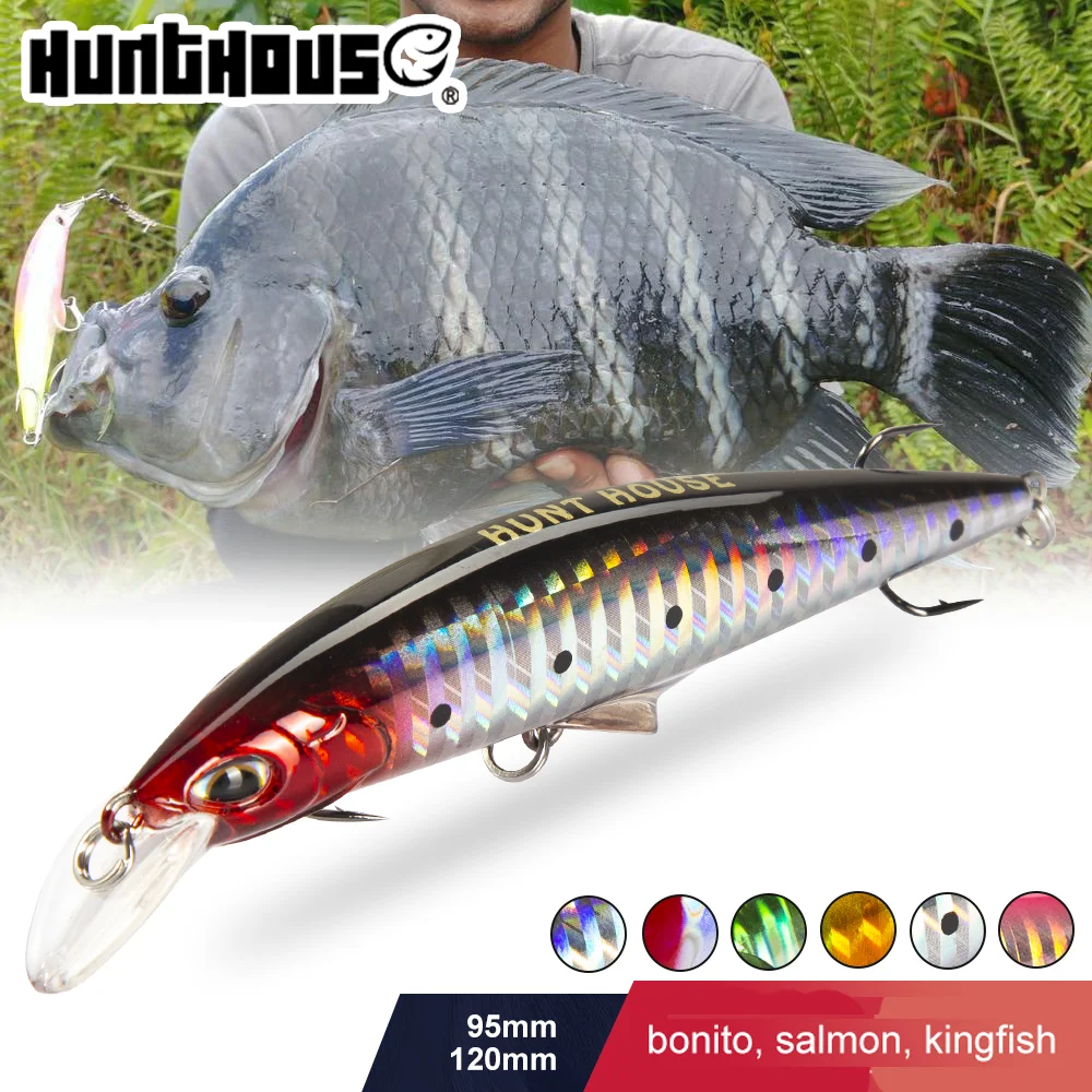 fish hunt lures Hungryfish Complete Fishing Kit with Tackle Box A vertical jigging spoon created to draw schooling fish in from greater distances Hunthouse Sinking Minnow Lure 120mm