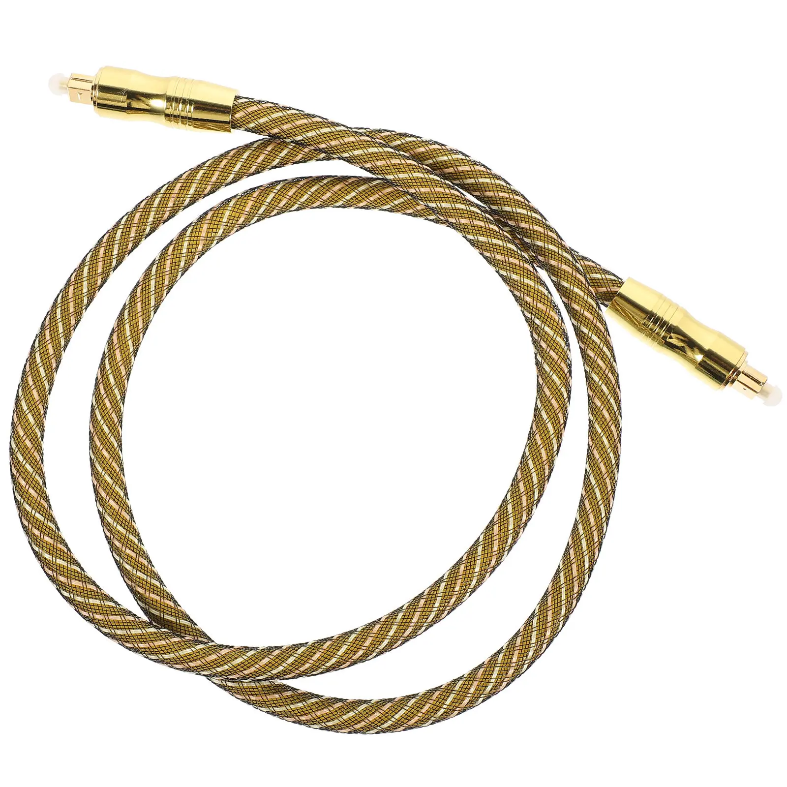 Digital Optical Audio Cable Square Interface Gold Plated Connectors 1M High Density Woven Protection Bend Resistant for Home