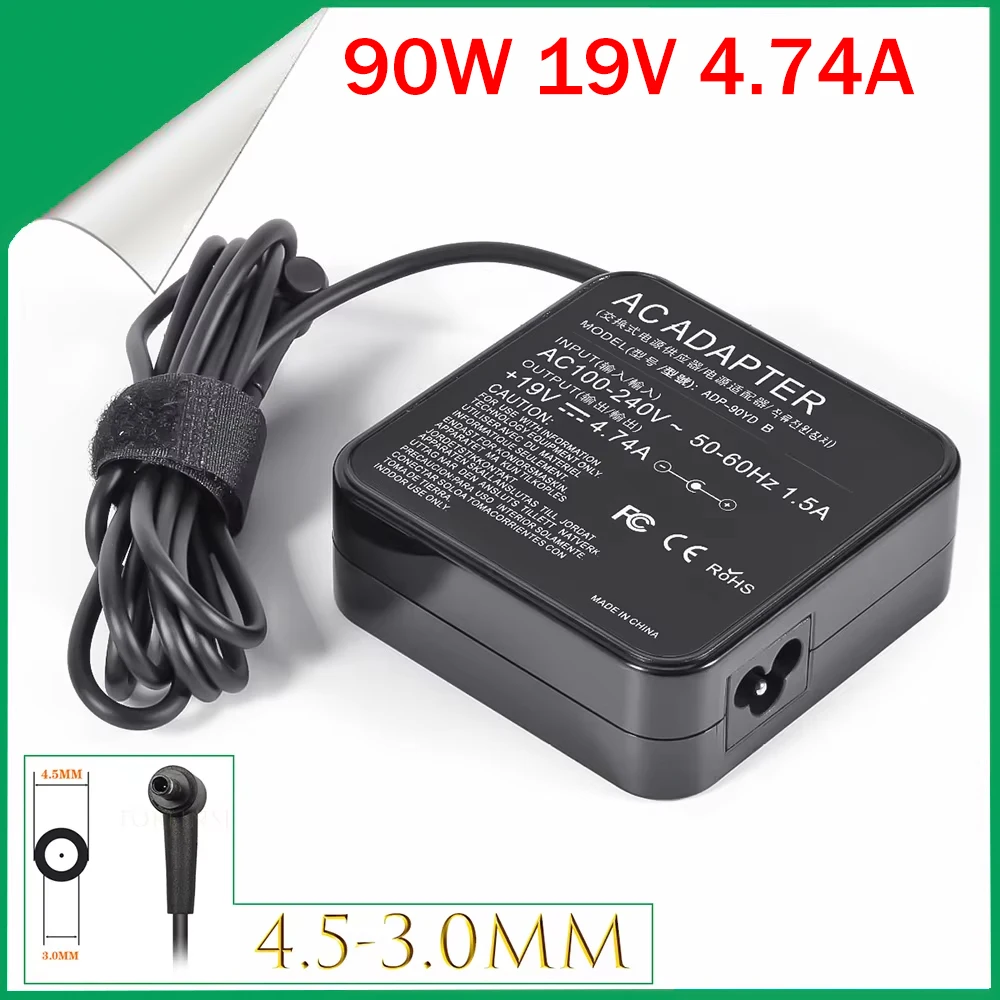 19V 4.74A 90W Universal AC Charger Power Adapter for Asus ADP-90SE BB 90-N6EPW2000 EXA0904YH EXA1202YH FSP090-DMBF1 X52X X53