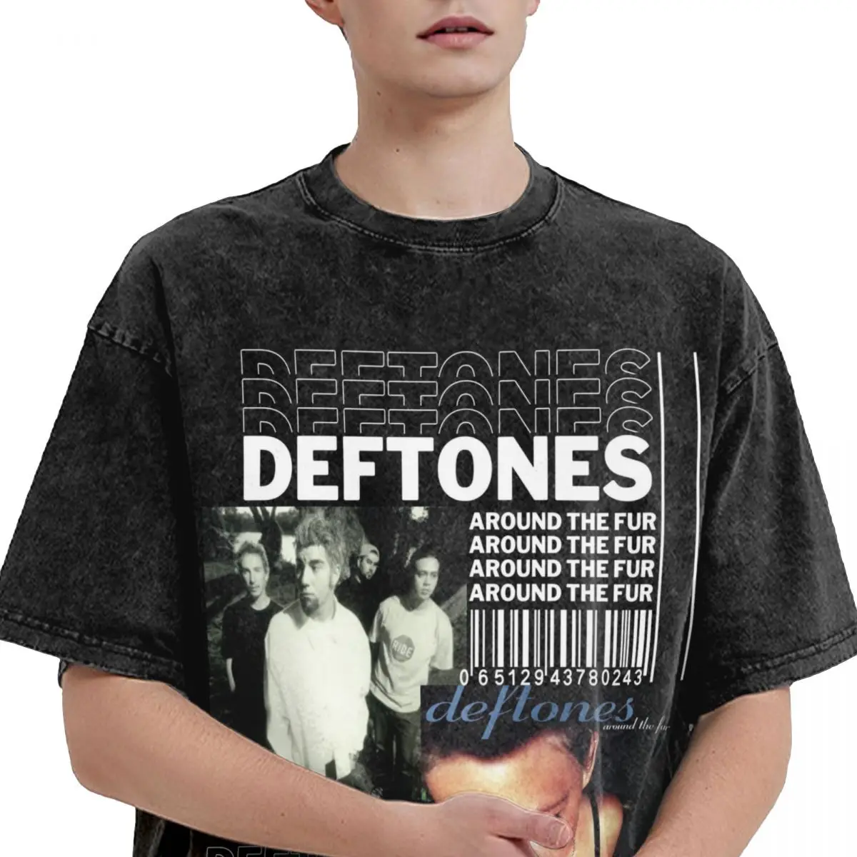 Deftones Around The Fur T Shirt Streetwear for Men Women Deftones Art For Fan Vintage T-Shirt Oversize Streetwear