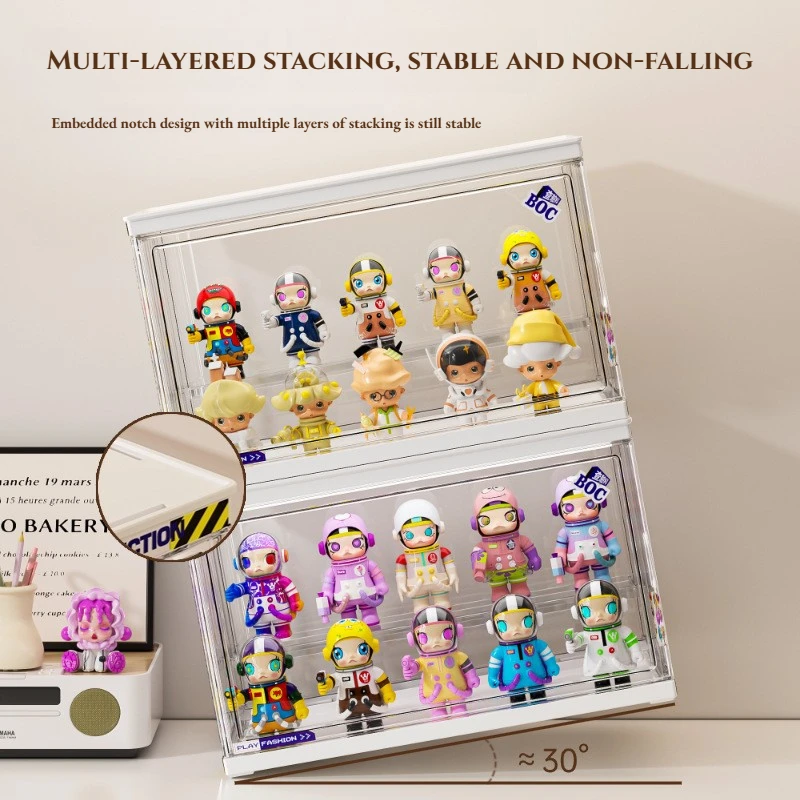 Acrylic Organizer for Collectible Figures and Blind Box High Definition Transparent Desktop Toys Action Figures Organizers Box